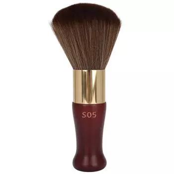 Шея щетка для чистки волос бритвенные кисти инструмент для салона укладки волос с деревянной ручкой красновато-коричневый