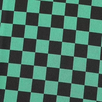 Шерстяная крупная клетчатая ткань в клетку, выполненная в японском стиле, примерно 110 см x зеленая x черная ткань, узор, креп, Япония, узор,