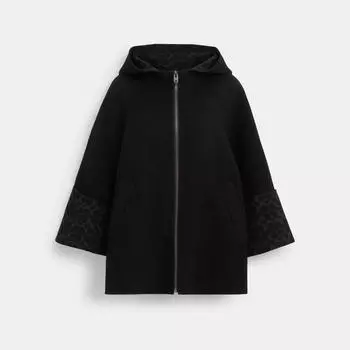 Шерстяная накидка Coach