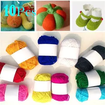 Шерстяная пряжа, 10 цветов, детская мягкая акриловая пряжа «сделай сам», товары для дома