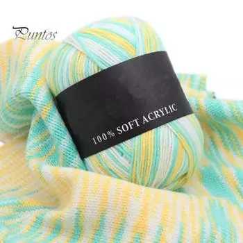 Шерстяная пряжа тройных брендов, мягкая молочно-хлопковая однотонная вязальная пряжа для свитера