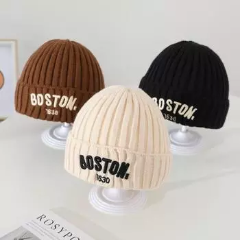Шерстяная шапка для маленьких девочек и мальчиков, милая хлопковая повседневная теплая шапка для новорожденных, теплая зимняя шапка для путешествий на открытом воздухе для малышей, От 1 до 6 лет хаки