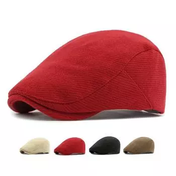 Шерстяная шапка женская осенне-зимняя берет-фуражка ретро-шляпа маляра мужская однотонная шляпа Forward кофейный