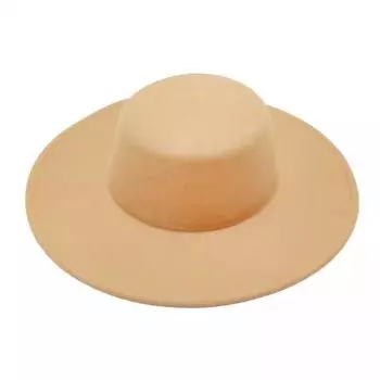 Шерстяная шляпа с плоским верхом и большими полями, шерстяная фетровая шляпа с ветром и джокером, дамская шляпа, маленькая французская шляпа чёрный