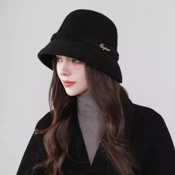 Шерстяная шляпа в стиле Хепберн, женская французская ретро-шляпа с ароматом, для светской львицы, зимняя теплая панама