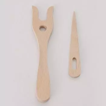 Шерстяная вилка для вязания Деревянная вилка Вязальщицы Инструменты для плетения гобеленов