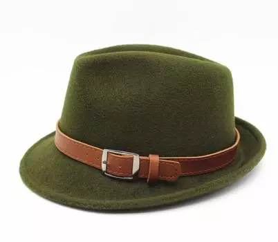 Шерстяная женская шляпа Британская ретро-шляпа-цилиндр Женская модная теплая джазовая шляпа M56-58cm красный