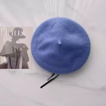 Шерстяной берет женский осенне-зимний универсальный ретро-шляпа художника M56-58cm