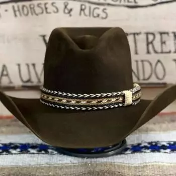 Шерстяной цилиндр с веб-украшением, шляпа из цельного овечьего фетра темно-коричневого