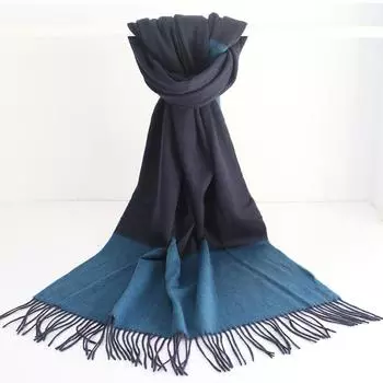 Шерстяной длинный клетчатый шарф с кисточками, соответствующий цвету, женская шаль, шарф, двойного назначения 180cm