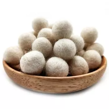 Шерстяной фетровый шар, помпоны «сделай сам», 10 шт., цветной меховой шар, рождественские серьги ручной работы, аксессуары, 1,5 см, шар из шерстяной пряжи 1.5cm чёрный