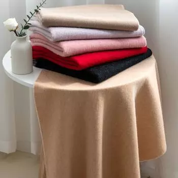 Шерстяной однотонный шарф женский зимний высококачественный кисточкой протектор шеи теплая шаль 200*70cm