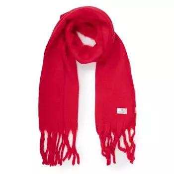 Шерстяной шарф 40х185см Женский GERARD PASQUIER 185 красный