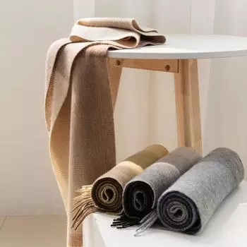 Шерстяной шарф, большая шаль, высококачественный универсальный шарф с цветными блоками, женский зимний шарф-майяр 32*186cm