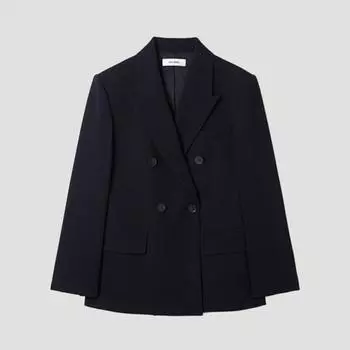 Shesmiss Double Breasted Setup Jacket Swsjkp11040 Dn DARK NAVY/55