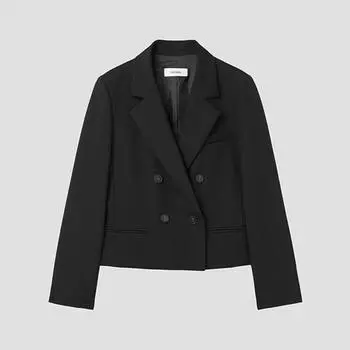 Shesmiss Double Crop Setup Jacket Swsjkp11030 Bk blacks/44