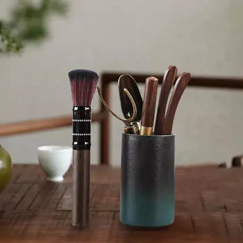 Шесть джентльменов установили чайную посуду кунг-фу, инструменты для чайного домика Style D