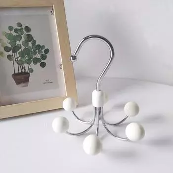 Шесть когтей крючки для одежды слинг для хранения нижнего белья Бог вращающаяся на 360 ° сумка для хранения шляп 1pc чёрный