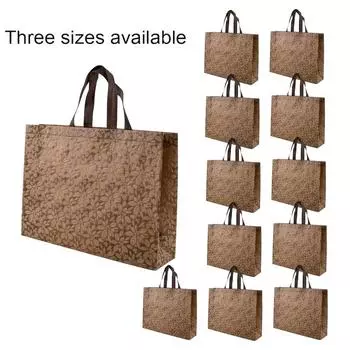 Шесть упаковок ручных сумок для покупок Тисненая сумка для одежды Коммерческая подарочная сумка Новый стиль Нетканая сумка Подарочная упаковочная сумка 27*32*10