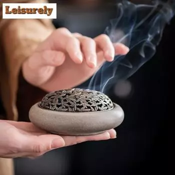 Шестицветная пластинчатая курильница для благовоний из агарового дерева, держатель для благовоний из сандалового дерева, бытовая утварь для благовоний в помещении, украшения для ароматической чайной церемонии