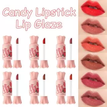 Шестицветная водонепроницаемая увлажняющая помада для губ Liquid Mirror Candy Lip One Size