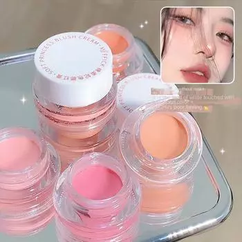 Шестицветная водостойкая паста для румян, матовая румяна, грязь, естественное осветление и увлажнение, белая отделка для девочек, набор для румян, стойкая фиксация, женский макияж
