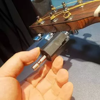 Шестигранная головка для намотки струн гитары DIY Инструмент для обслуживания Аксессуары для намотки Дрель Пробка для струн Съемник для бас-гитары