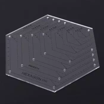 Шестигранная линейка для квилтинга, пластиковый шаблон для лоскутного шитья, полезные инструменты для шитья своими руками