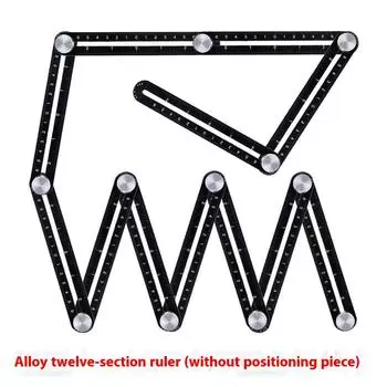 Шестигранная линейка Многофункциональная универсальная складная линейка Позиционер для открытия плитки Шестигранные столярные линейки