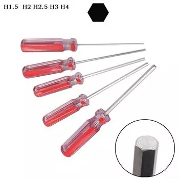 Шестигранная отвертка 5 шт./компл. с плоской головкой, шестигранная магнитная