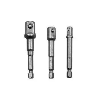 Шестигранная ручка для головки гнезда удлинитель стержень 1/4 3/8 1/2 отвертка электрическая розетка соединение переходник стержень удлинитель стержень One Size чёрный