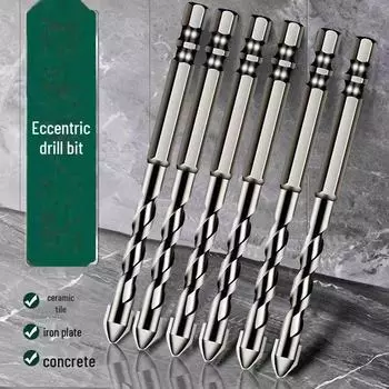 Шестигранное керамическое каменное сверло для наклонной эксцентриковой головки для сверления сверхтвердых материалов 6mm