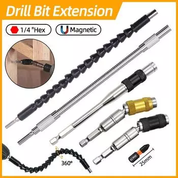 Шестигранные магнитные отвертки, удлинительный стержень для сверла, гибкий вал, держатель удлинителя сверла + ударная отвертка Phillips PH2