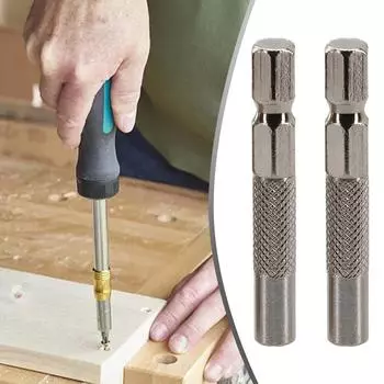 Шестигранный хвостовик 6,35 мм, адаптер для вставки биты в 4 мм держатель головки электрической отвертки, удлинитель головки отвертки, ударный гайковерт красный