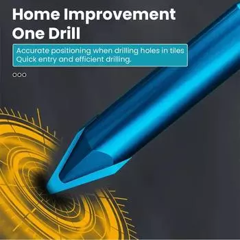 Шестигранный хвостовик 6/8/10/12 мм, треугольное сверло для пробивки стеклянной плитки, высокопрочное эксцентриковое сверление, прецизионное сверление,