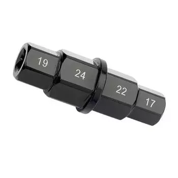 Шестигранный ключ для осей мотоциклов 17, 19, 22, 24 мм, прочный, 3/8 дюйма, многофункциональный, многоцелевой, антикоррозийный, универсальный, профессиональный, 4 в 1