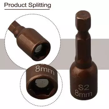 Шестигранный ключ премиум-класса с магнитным гаечным ключом, хвостовик 1/4 дюйма