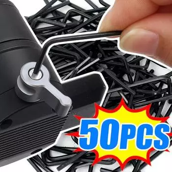 Шестигранный ключ типа L, инструмент для ремонта автомобиля, 1,5 мм, 2 мм, высококачественный стальной черный шестигранный ключ с плоской головкой 45#, инструмент для затяжки винтов 10pcs