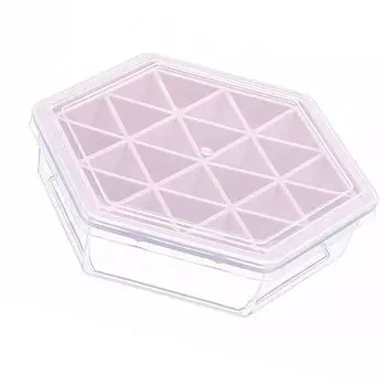Шестигранный лоток для льда с антипригарным покрытием, форма для кубиков льда для домашнего бара и вечеринки розовый