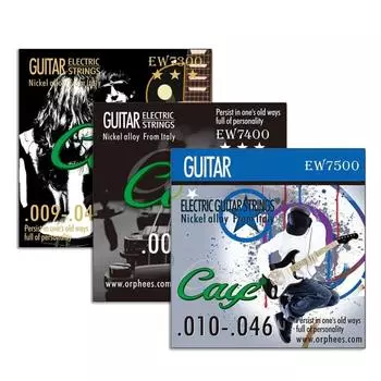 Шестигранный углеродистый стальной шнур для электрогитары, набор из 6 струн, набор струн для электрогитары, мужские/женские EW7300