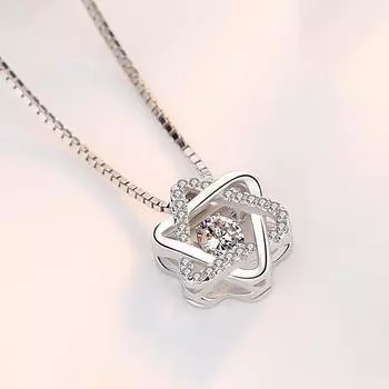 Шестиконечная звезда, гибкое ожерелье, ключичная цепочка, японская и корейская, простая личность, бьющееся сердце, студенческие галстуки, цепочка на шею