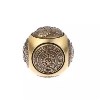 Шестиликий Четыре Благословения Удачи Денег Спиннер Латунный Кубик для снятия стресса Мяч для снятия стресса Игрушки для поделки