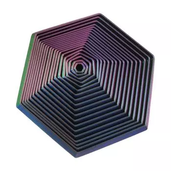 Шестиугольная декомпрессия, напечатанная на 3D-принтере One Size чёрный