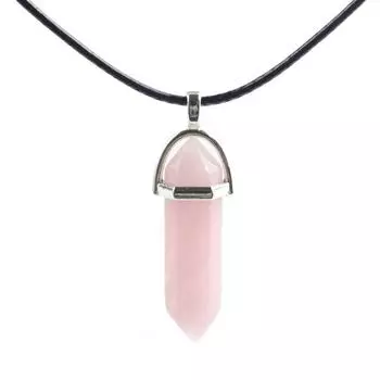 Шестиугольная подвеска-колонна из натурального хрусталя