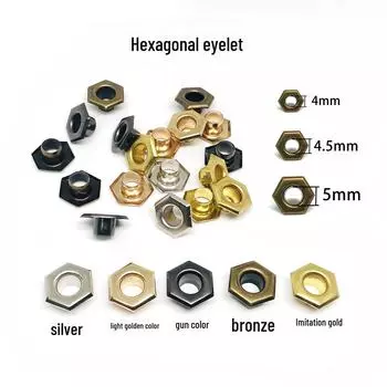 Шестиугольная пряжка с люверсом, уникальная пряжка для шнурка на талии, застежка для обуви, желтая защита для ботинка, пряжка для ремня