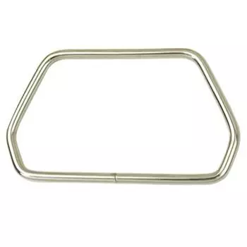 Шестиугольная трапециевидная металлическая ручка для сумок, багажной фурнитуры, аксессуаров для сумок Diy серебряный