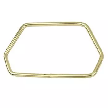 Шестиугольная трапециевидная металлическая ручка для сумок, багажной фурнитуры, аксессуаров для сумок Diy золотой