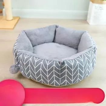 Шестиугольное круглое гнездо можно использовать в любое время года. Креативные гнезда для домашних животных. Теплые, мягкие и удобные домики для собак. Товары для животных. S