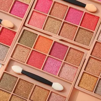 Шестнадцатицветный жемчужный мультяшный лоток для теней для век, милый лоток для теней для век, милый ветер, девушка, ветер, животное, высокий светильник, лоток для теней для век 01#