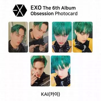 Шестой альбом EXO OBSESSION Официальная фотокарточка Фотослайд KAI EXO Version 1